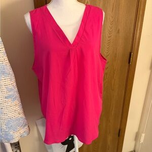 Women's Pink Sleeveless Top
